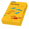 RAINBOW Papier couleur orange moyen A4 120g - 1 Carton (1250 Feuilles)