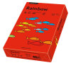 RAINBOW Papier couleur rouge intense A4 120g - 1 Carton (1.250 Feuilles)