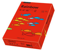 RAINBOW Farbpapier intensivrot A4 160g - 1 Karton (1250...