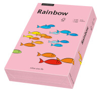 RAINBOW Papier couleur rose A4 160g - 1 Carton (1250...