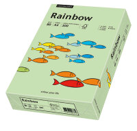 RAINBOW Papier couleur vert moyen A4 160g - 1 Carton...