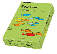 RAINBOW Papier couleur vert A4 80g - 1 Carton (2500...