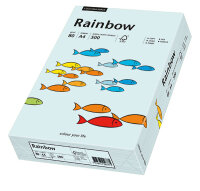 RAINBOW Papier couleur bleu clair A4 120g - 1 Carton...