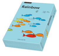 RAINBOW Papier couleur bleu moyen A3 80g - 1 Carton (2500...