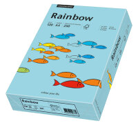RAINBOW Farbpapier mittelblau A4 120g - 1 Karton (1250...