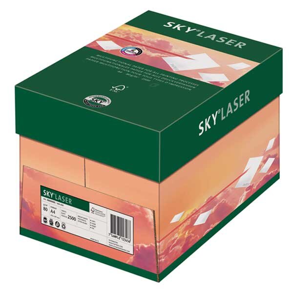 SKY Laser Businesspapier weiss A4 80g - 1 Karton (2500 Blatt)