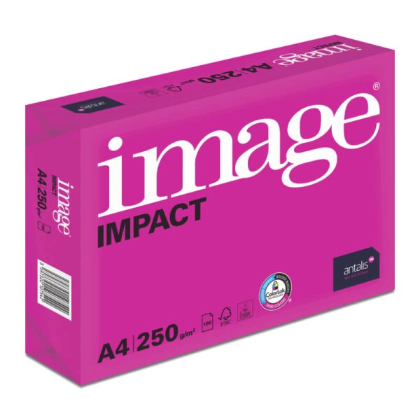 IMAGE Impact Premiumpapier hochweiss A4 250g - 1 Karton (125 Blatt)