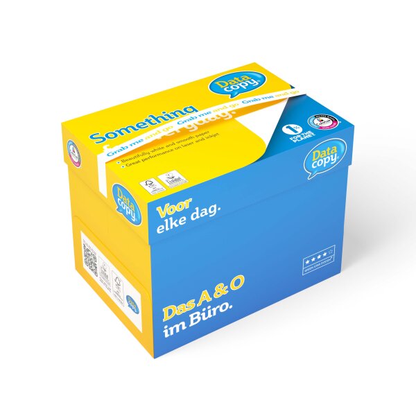 DATA COPY Premiumpapier hochweiss A4 80g - 1 Karton (2500 Blatt)