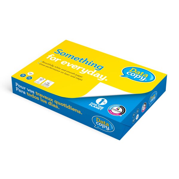 DATA COPY Premiumpapier hochweiss A4 80g - 1 Karton (2500 Blatt)