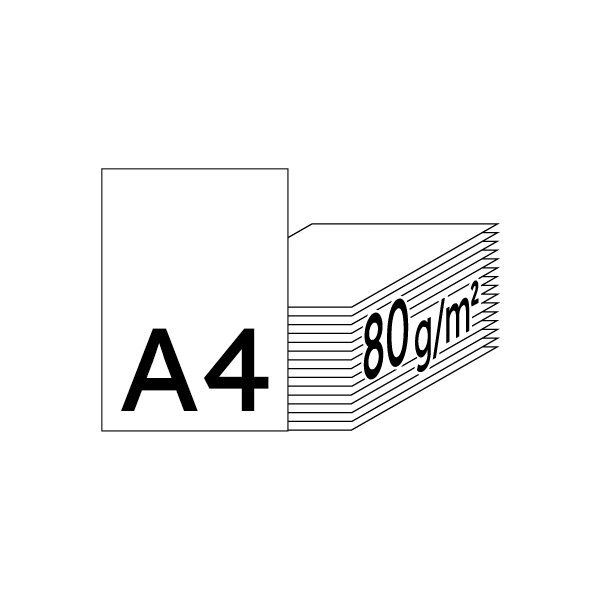 DATA COPY Premiumpapier 4-fach gelocht hochweiss A4 80g - 1 Karton (2500 Blatt)
