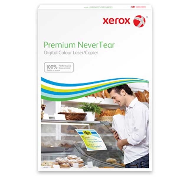 XEROX NeverTear Papier synthétique blanc 95 micron A4 125g - 1 Carton (100 Feuilles)