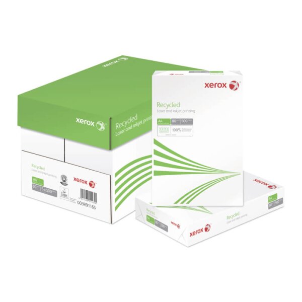 XEROX Recycled Recyclingpapier A4 80g - 1 Karton (2500 Blatt)