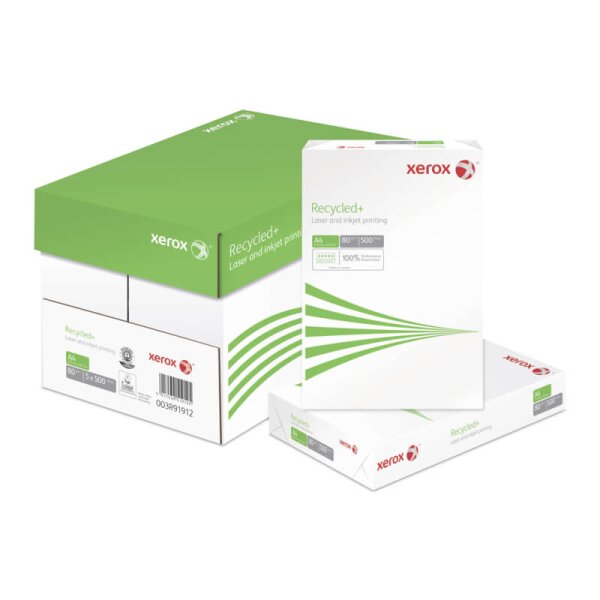 XEROX Recycled+ Recyclingpapier A4 80g - 1 Karton (2500 Blatt)