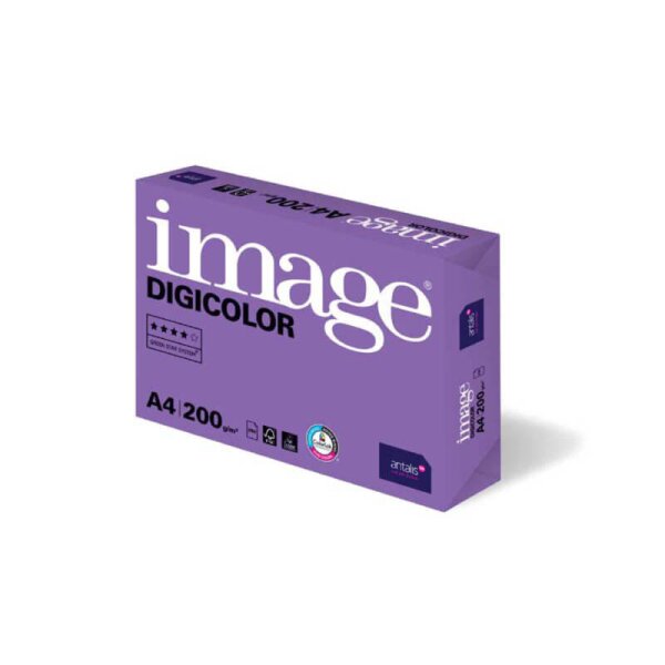 IMAGE Digicolor Farblaserpapier hochweiss A4 200g - 1 Karton (1000 Blatt)