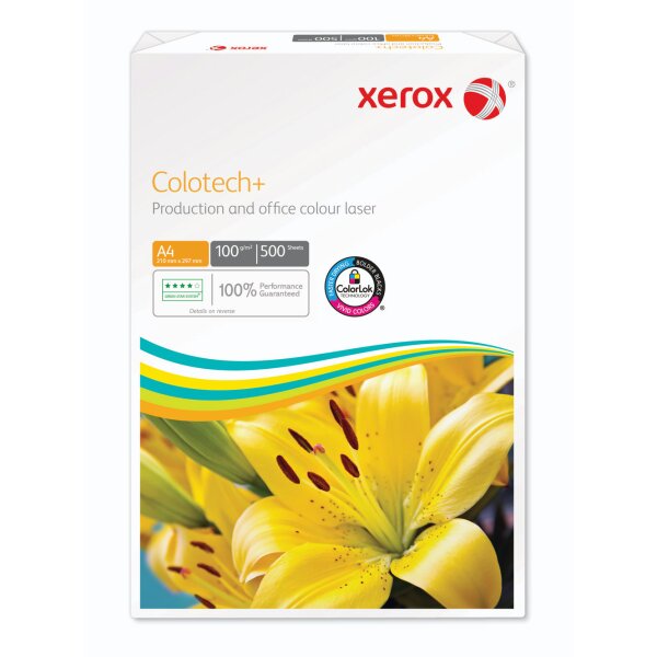 XEROX Colotech+ Farblaserpapier weiss A4 100g - 1 Karton (2000 Blatt)