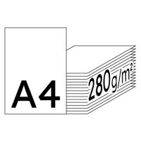 COLOR COPY Farblaserpapier hochweiss A4 280g - 1 Karton (750 Blatt)