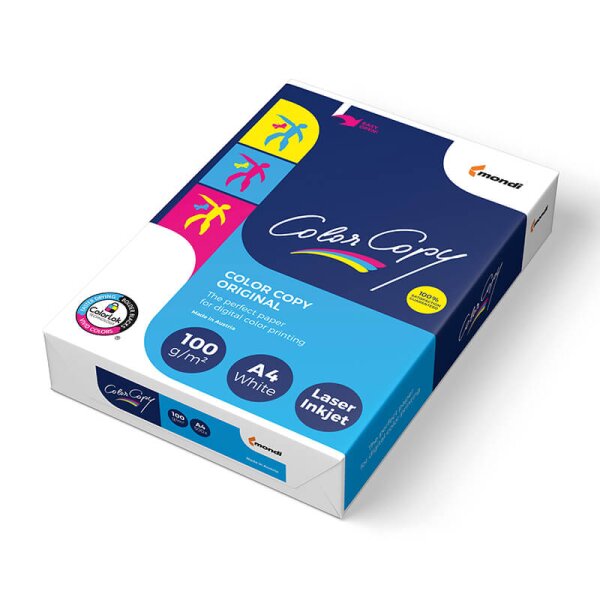 COLOR COPY Farblaserpapier hochweiss A4 100g - 1 Karton (2500 Blatt)