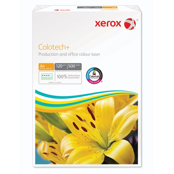 XEROX Colotech+ Farblaserpapier weiss A4 120g - 1 Karton (2000 Blatt)