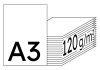IMAGE Impact Papier Premium extra blanc A3 120g - 1 Carton (1250 Feuilles)