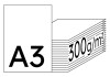 IMAGE Digicolor Farblaserpapier hochweiss A3 300g - 1 Karton (625 Blatt)
