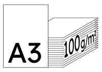 COLOR COPY Papier Laser couleur extra blanc A3 100g - 1 Carton (2000 Feuilles)