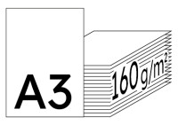 IMAGE Impact Papier Premium extra blanc A3 160g - 1 Carton (1250 Feuilles)