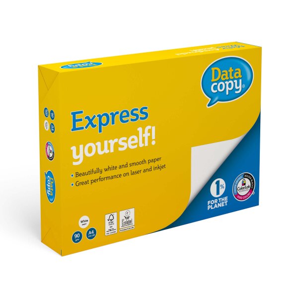 DATA COPY Premiumpapier hochweiss A4 90g - 1 Palette (80000 Blatt)