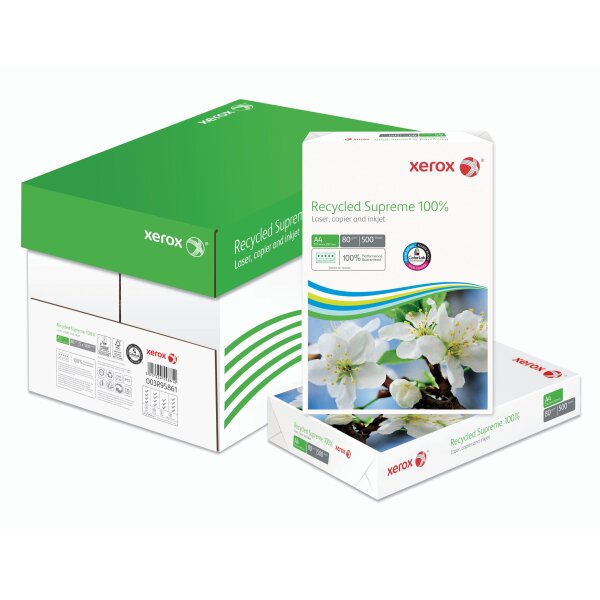 XEROX Recycled Supreme 100% Recyclingpapier A4 80g - 1 Palette (100000 Blatt)
