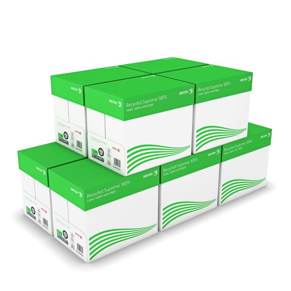 XEROX Recycled Supreme 100% Recyclingpapier A4 80g - 1 Palette (100000 Blatt)