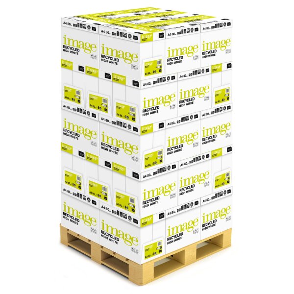 IMAGE Recycled High White Recyclingpapier A4 80g - 1 Palette (100000 Blatt)
