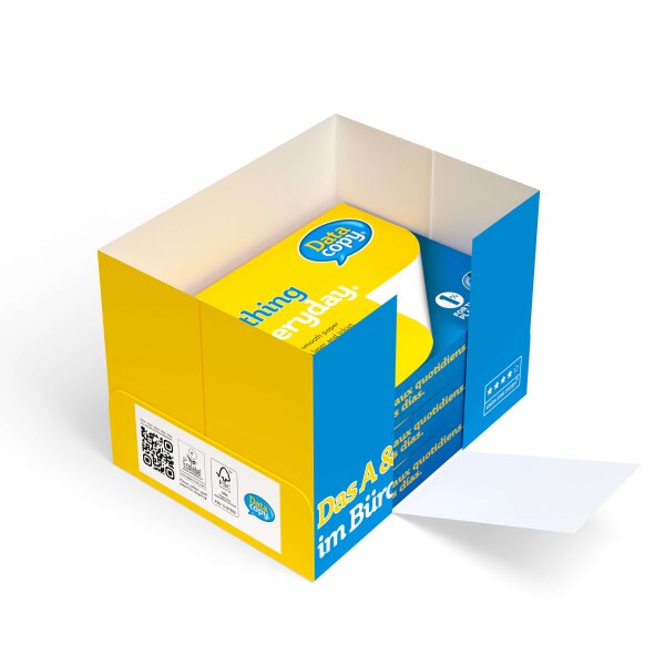DATA COPY Premiumpapier 4-fach gelocht hochweiss A4 80g - 1 Palette (100000 Blatt)