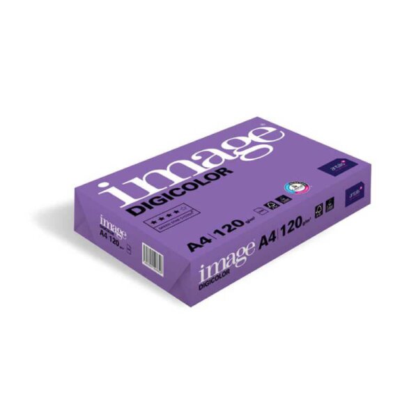 IMAGE Digicolor Farblaserpapier hochweiss A4 120g - 1 Palette (64000 Blatt)