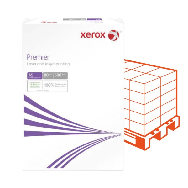 XEROX Premier Businesspapier weiss A5 80g - 1 Palette (240000 Blatt)