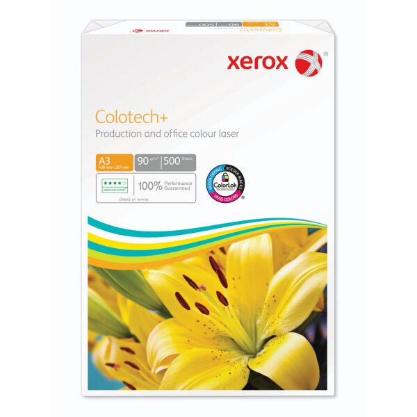 XEROX Colotech+ Farblaserpapier weiss A3 90g - 1 Palette (40000 Blatt)