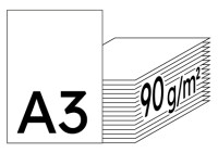 COLOR COPY Papier Laser couleur extra blanc A3 90g - 1 Palette (50000 Feuilles)