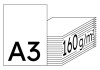IMAGE Digicolor Papier Laser couleur extra blanc A3 160g - 1 Palette (25000 Feuilles)