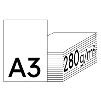 COLOR COPY Farblaserpapier hochweiss A3 280g - 1 Palette (15000 Blatt)