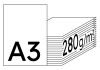 COLOR COPY Papier Laser couleur extra blanc A3 280g - 1 Palette (15000 Feuilles)