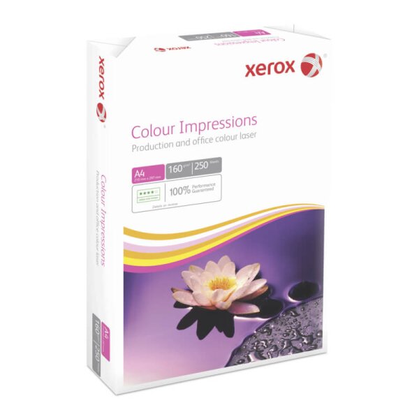XEROX Colour Impressions Farblaserpapier weiss A4 160g - 1 Palette (50000 Blatt)